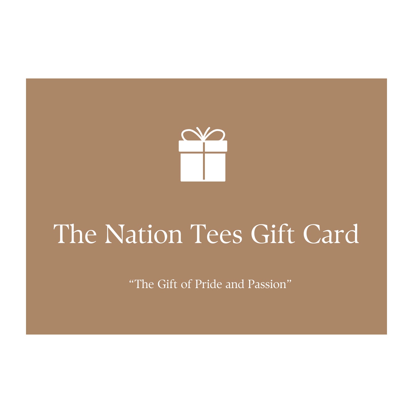 Tarjeta de regalo de The Nation Tees