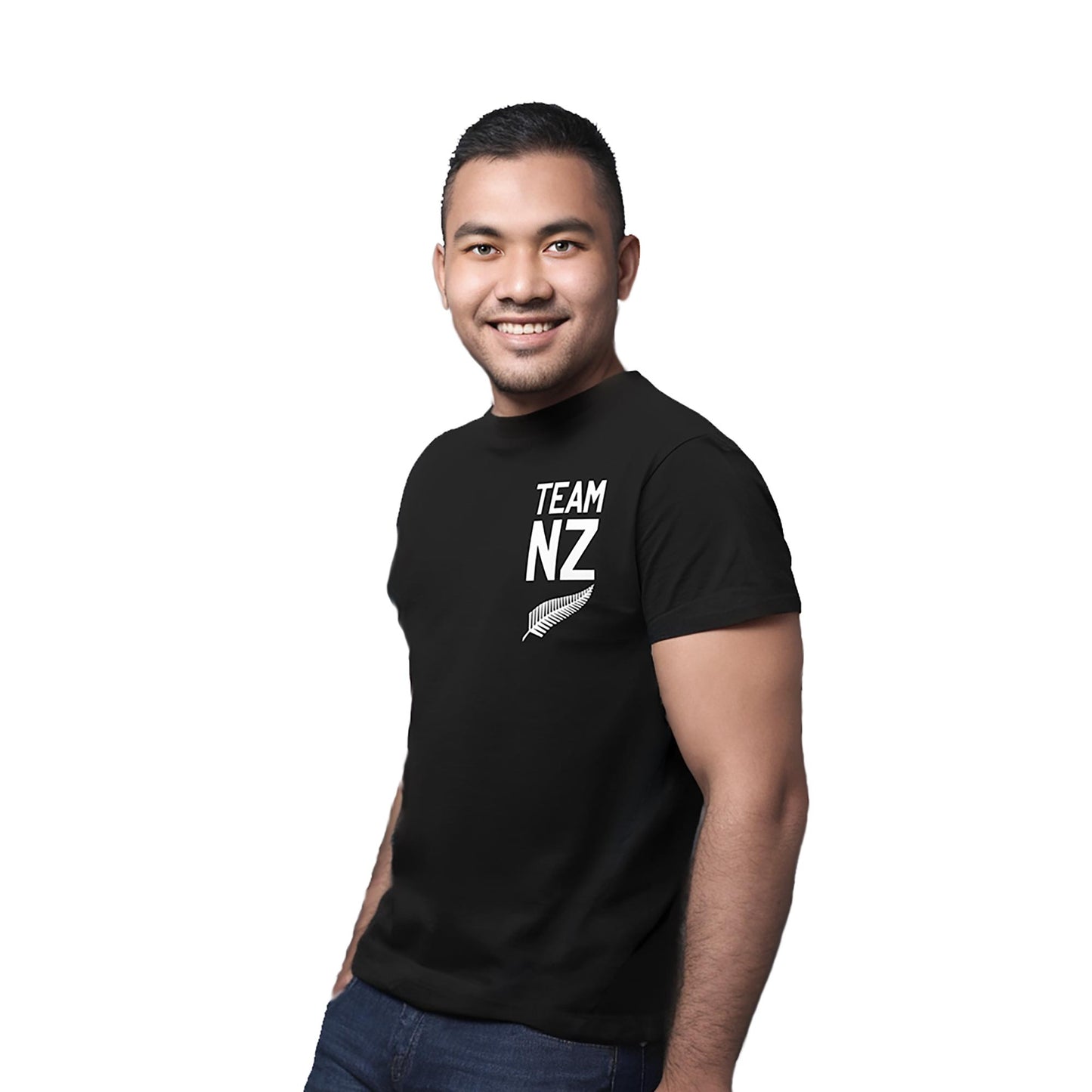 Team NZ silver Fern black t-shirt olympics Paris 2024