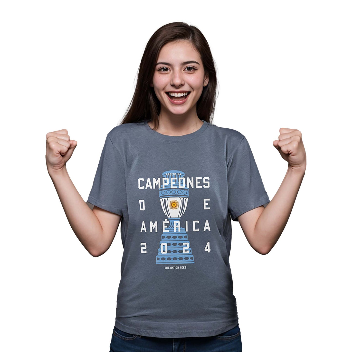 Camiseta color celeste para celebrar que Argentina son Campeones de la Copa América 2024 